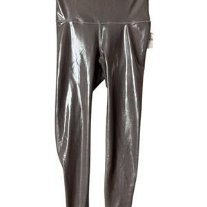 Old Navy Athletic Sporty High-Gloss Powersoft   Seamless Leggings Sz M